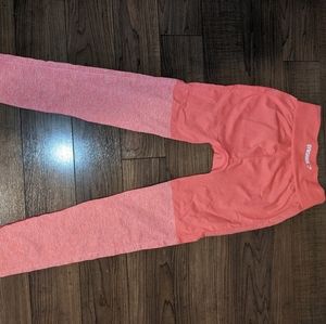 Pink gym shark leggings